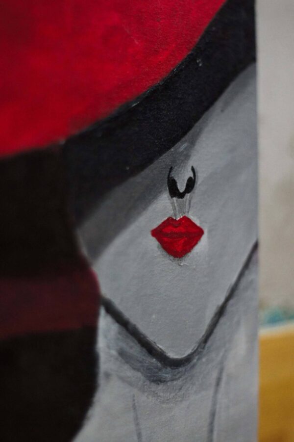 red hat woman