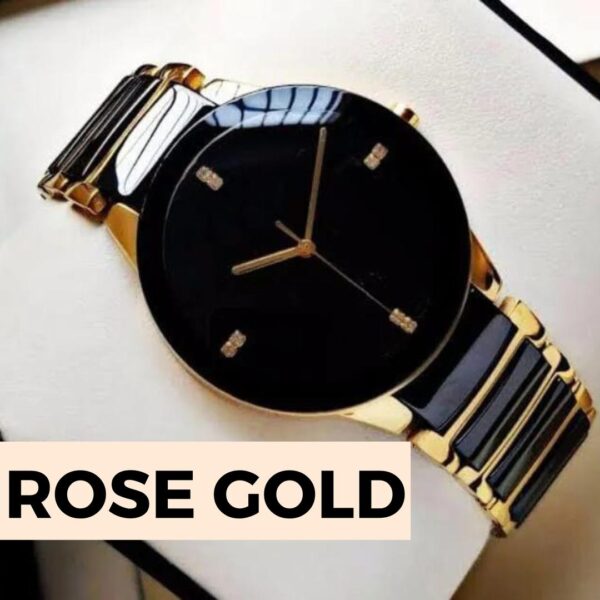 men's quartz chain strap watch 1 pc water resistant with fold clasp