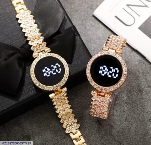 women's battery operated, water resistant watch