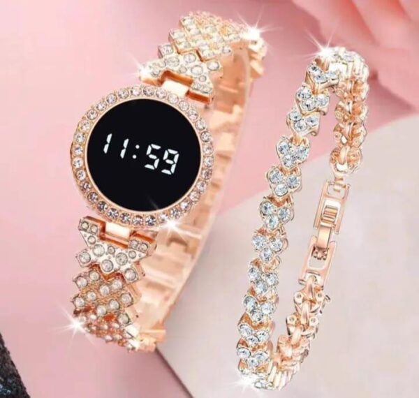women's battery operated, water resistant watch