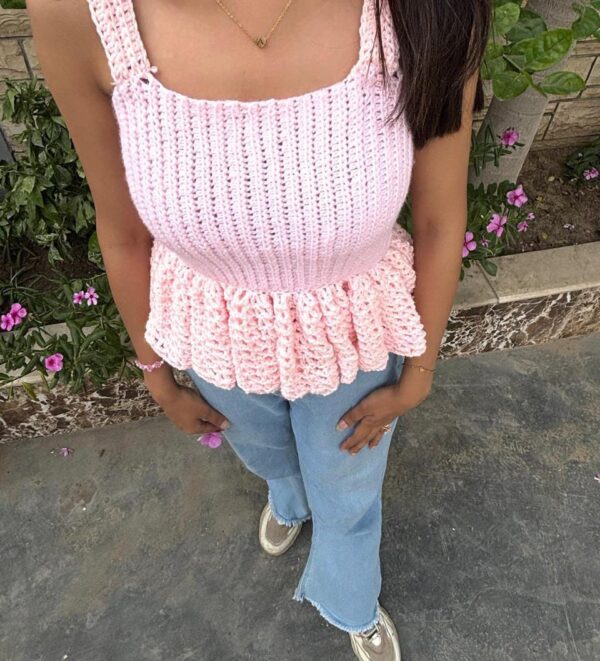 crochet lily top