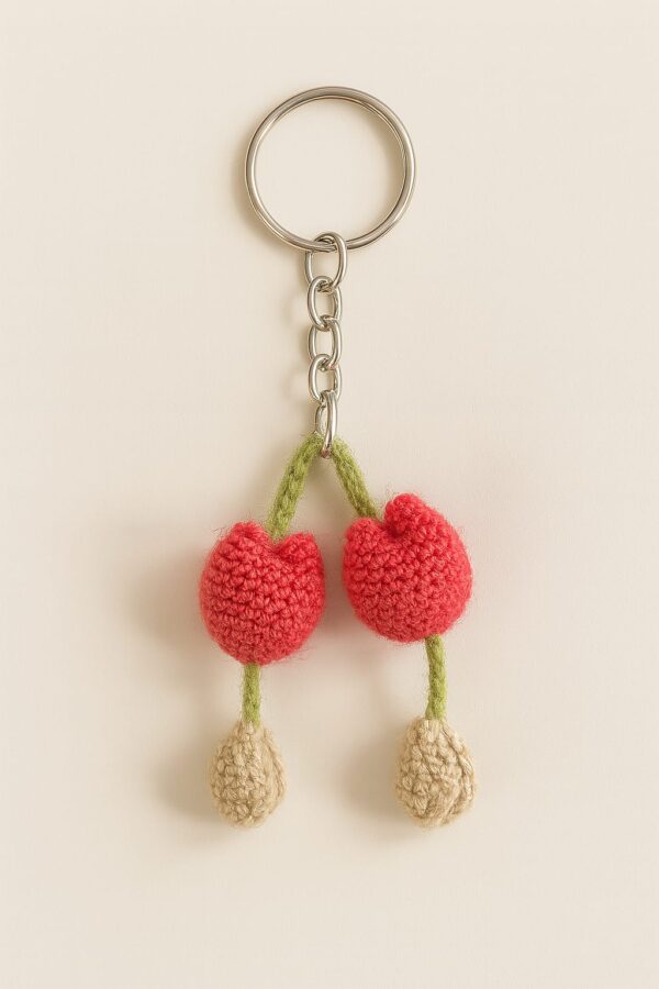 crochet flower keychains
